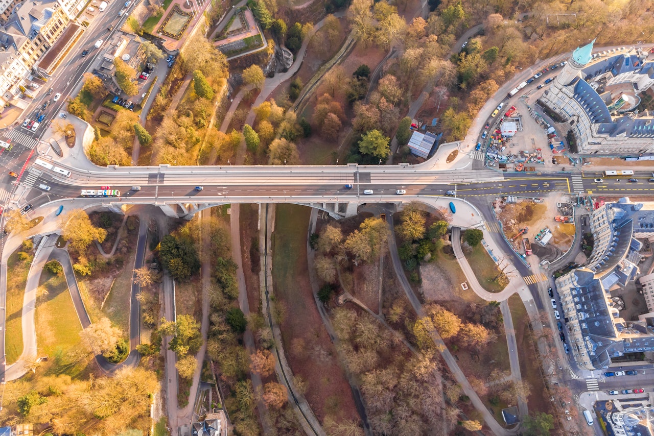 Aerial View Of Luxembourg