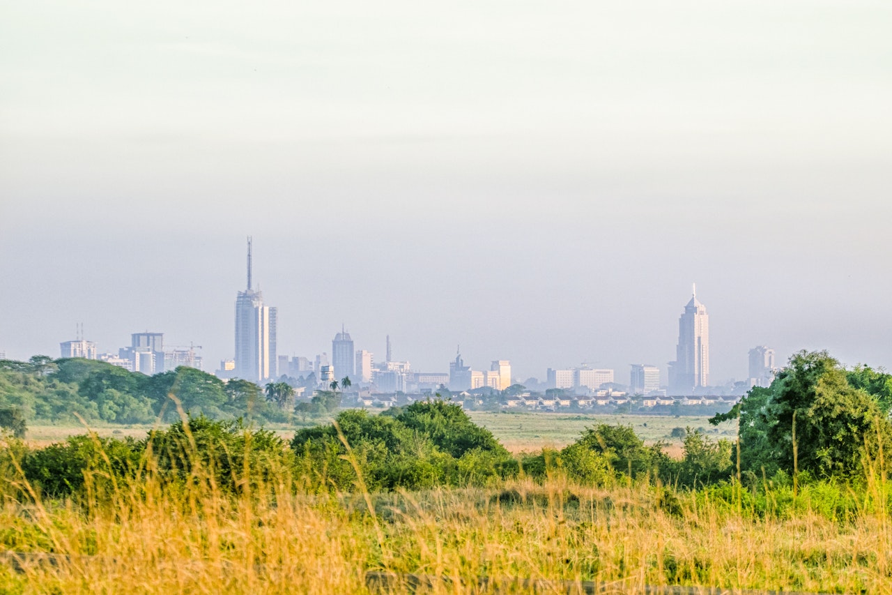 Photo Showing Nairobi Skyline Taken From Neighbouring National Park Shutterstock 782817343